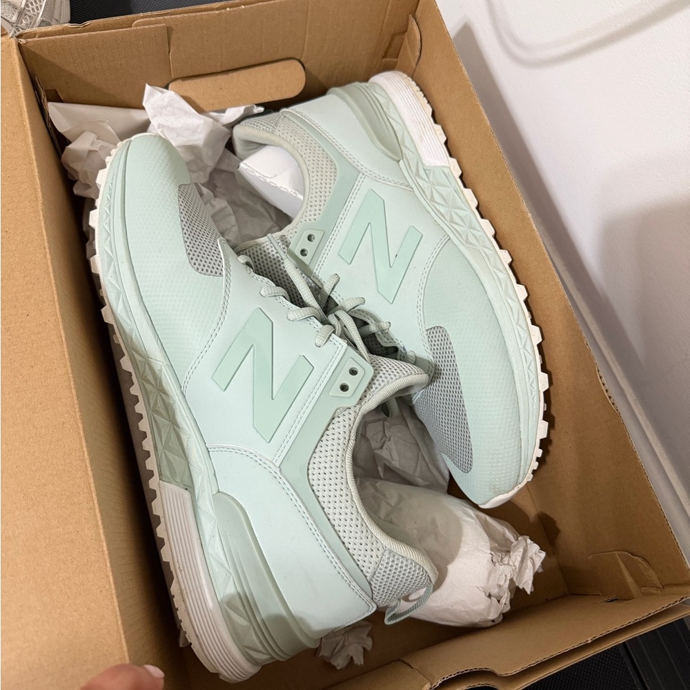 New Balance Light Green Athletic Shoes